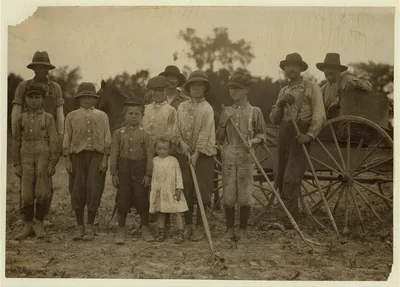 All these children were working in the sugar beets for Louis Startz,…, Wisconsin, 1915