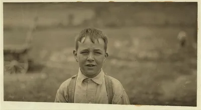 Eight-year old Jack on a Western Massachusetts farm. He is a type of…, 1915