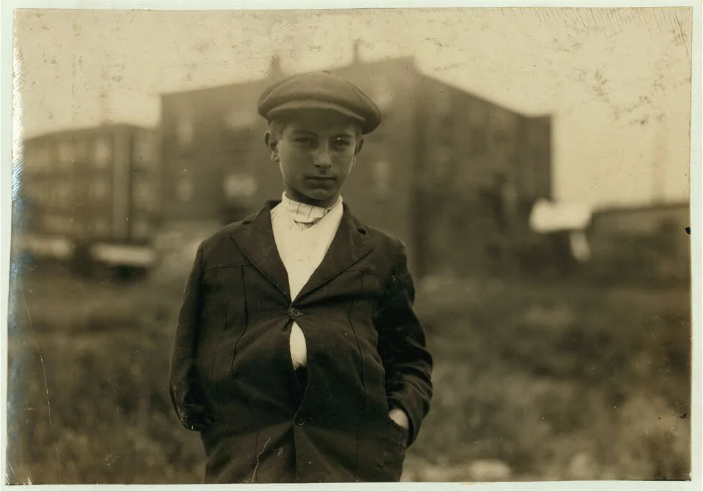 Jo Frank, 38 Blaine St. Broke his arm in mill - belt accident. Said…, Massachusetts, 1916