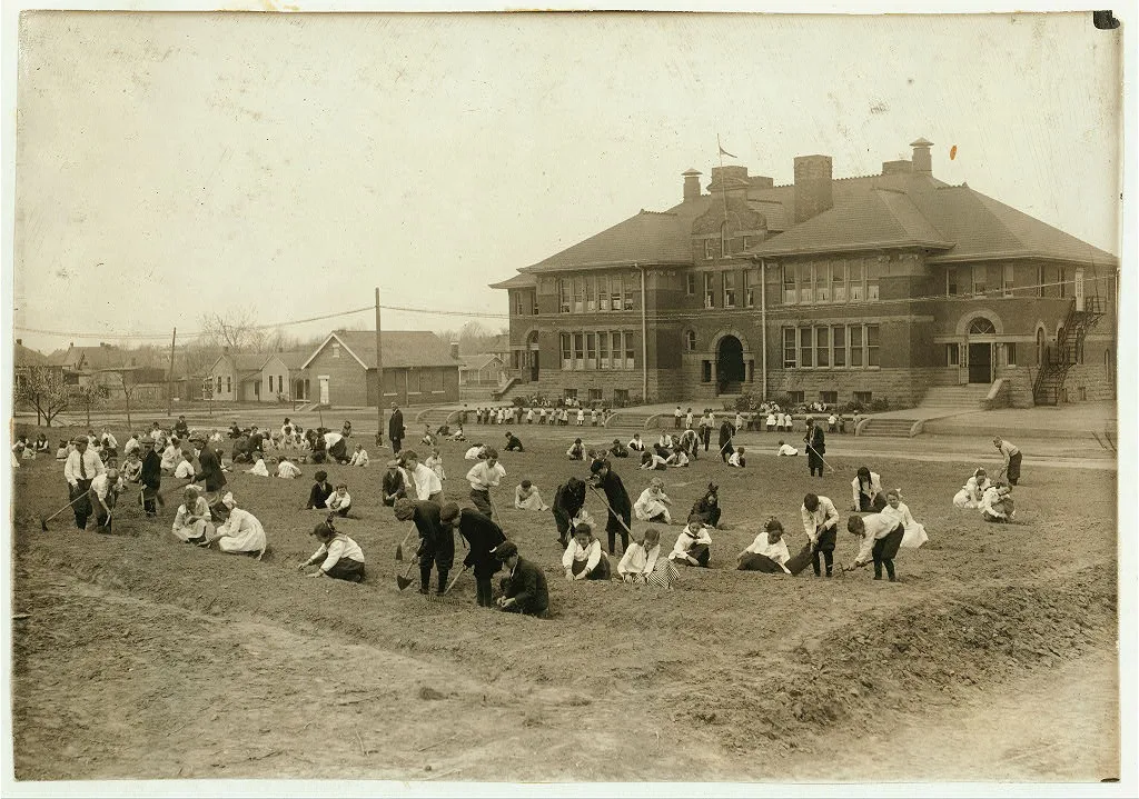 School garden - Jefferson School. See Bliss report.  Location:…, Oklahoma, 1917