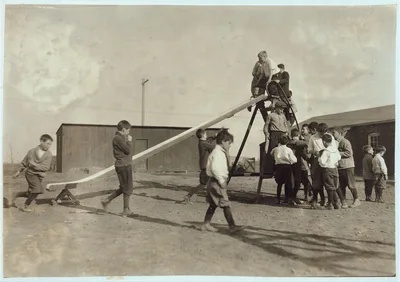 [Play-time at the Oklahoma School for the Blind. Children have a…, 1917
