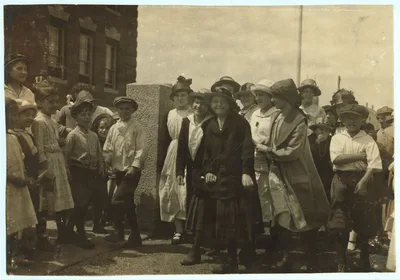 [Going to School. About 14-16 years. Watson School - Flint Village.] …, Massachusetts, 1916