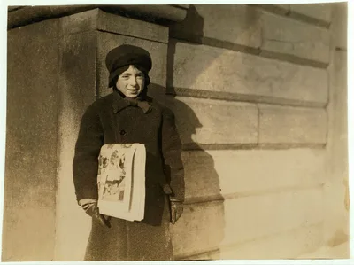 Isidor Lipovsky, 24 Luck Street. 10 years old and been selling every…, Vermont, 1916