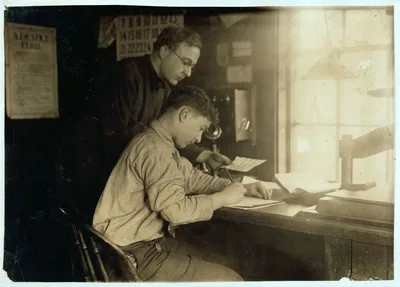 15-year old office boy in office of N.Y., N.H. & H.R.R. coal yard. …, Massachusetts, 1917