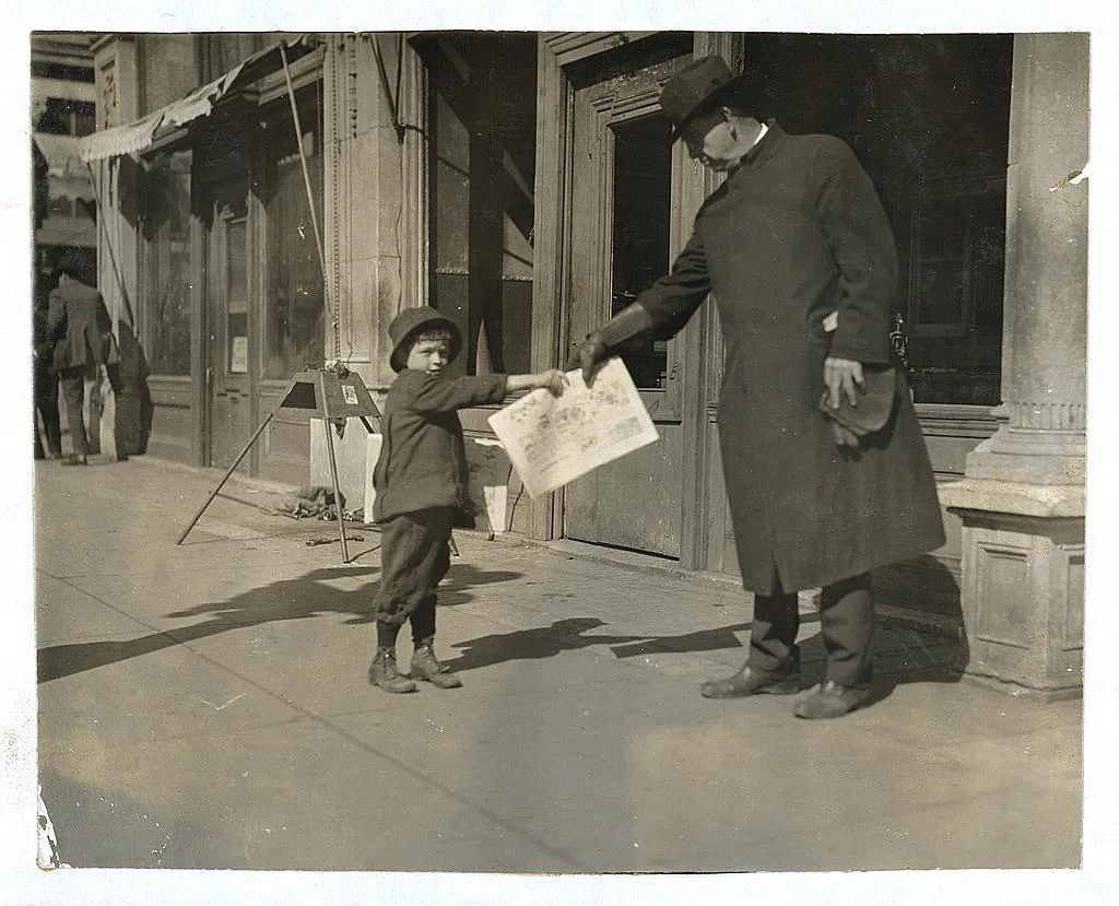 [John Dowers, 7 years old, lives at 108 W. Frisco St. Starts out at 5…, Oklahoma, 1917