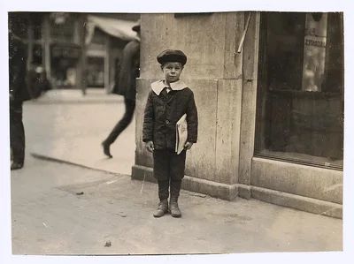 John Baker, 608 E. 4 St. 6-year-old newsie.  Location: Oklahoma City,…, 1917