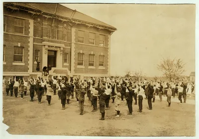 [Calesthenics [i.e., calisthenics] Every day, every school in Lawton…, Oklahoma, 1917