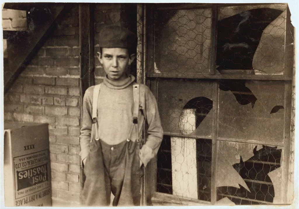 Eleven-year-old bakery worker Glenn Dungey. See Ellis Report, L.W.…, Oklahoma, 1917